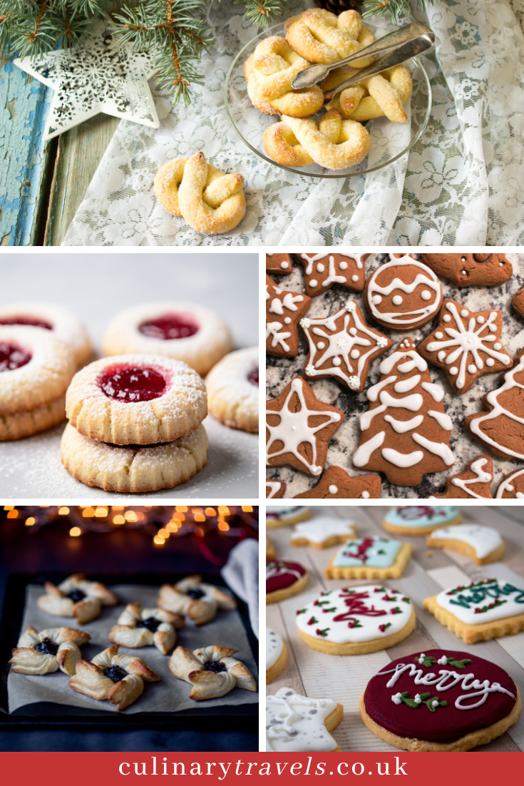 Culinary Travels Christmas Cookies Ebook/Festive Cookies Ebook - Collage of Cookie Images
